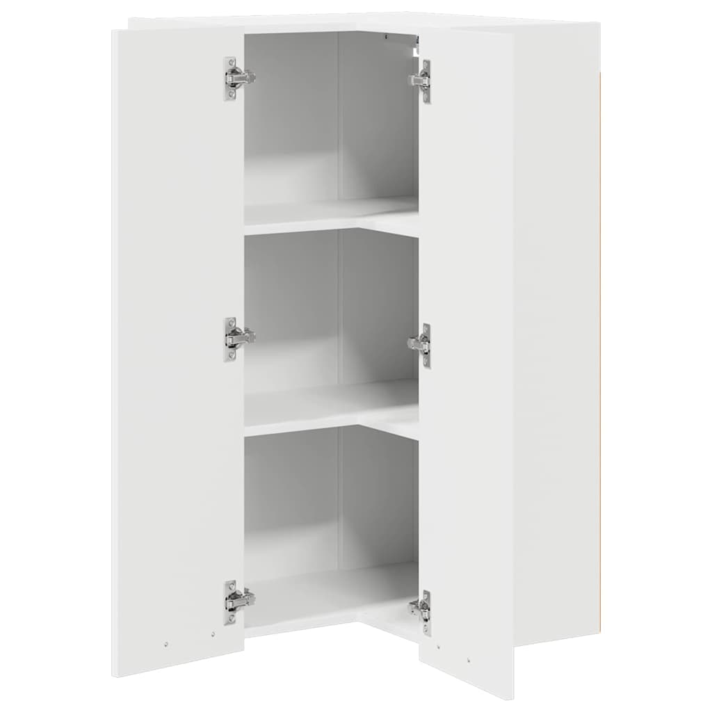 Armadio pensile Bianco 57 x 57 x 100 cm Legno multistrato | homemem39