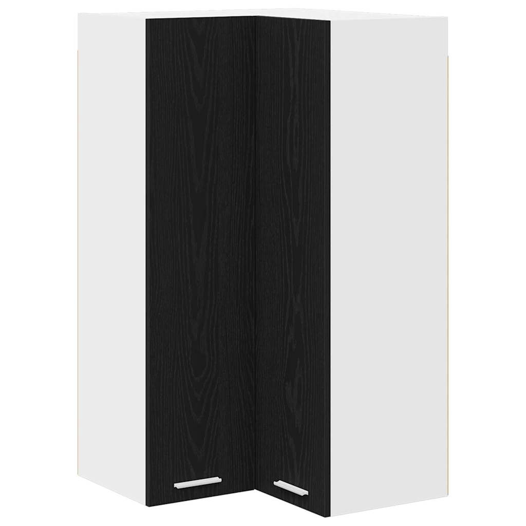 Armadio pensile Rovere Nero e Bianco 57 x 57 x 100 cm