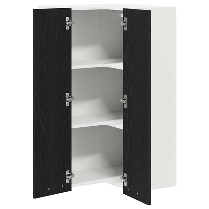 Armadio pensile Rovere Nero e Bianco 57 x 57 x 100 cm