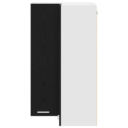 Armadio pensile Rovere Nero e Bianco 57 x 57 x 100 cm