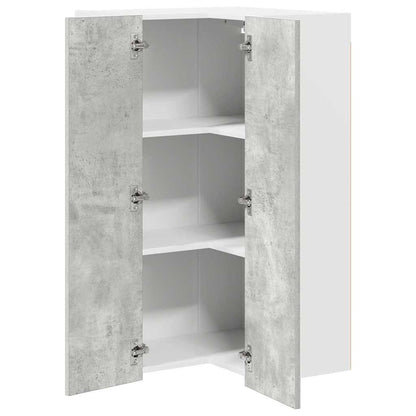 Armadio pensile Grigio Cemento e Bianco 57 x 57 x 100 cm | homemem39