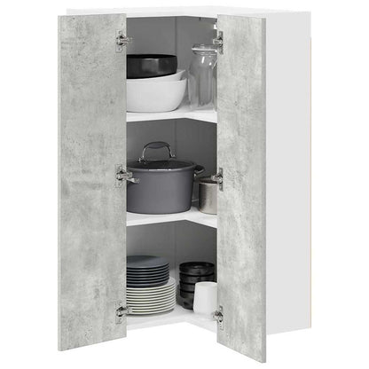 Armadio pensile Grigio Cemento e Bianco 57 x 57 x 100 cm | homemem39