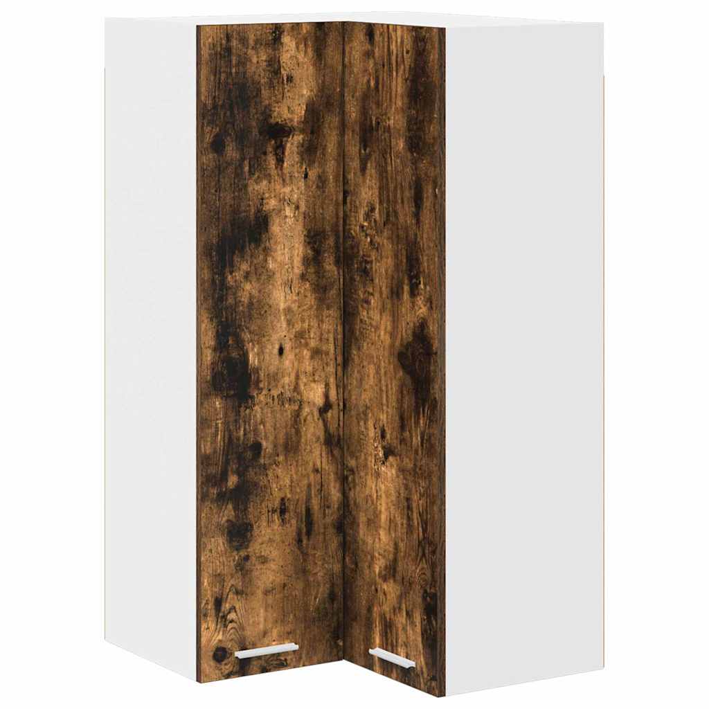 Armadio pensile Rovere Affumicato e Bianco 57 x 57 x 100 cm | homemem39