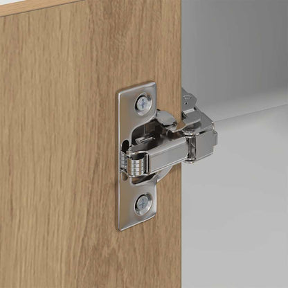 Armadio pensile Rovere Artigiano e Bianco 57 x 57 x 100 cm | homemem39