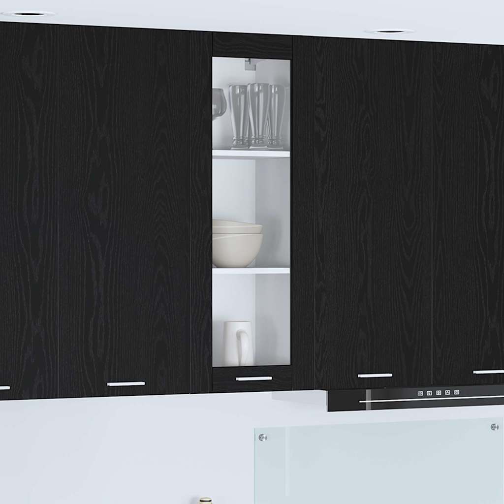 Armadio pensile Rovere Nero 40 x 31 x 100 cm Legno multistrato