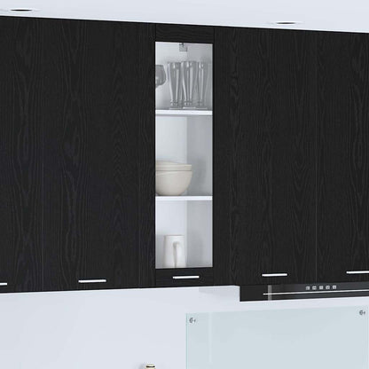 Armadio pensile Rovere Nero 40 x 31 x 100 cm Legno multistrato
