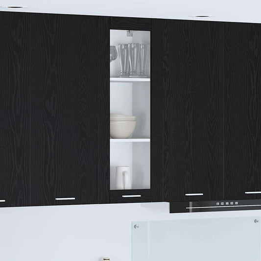 Armadio pensile Rovere Nero 40 x 31 x 100 cm Legno multistrato