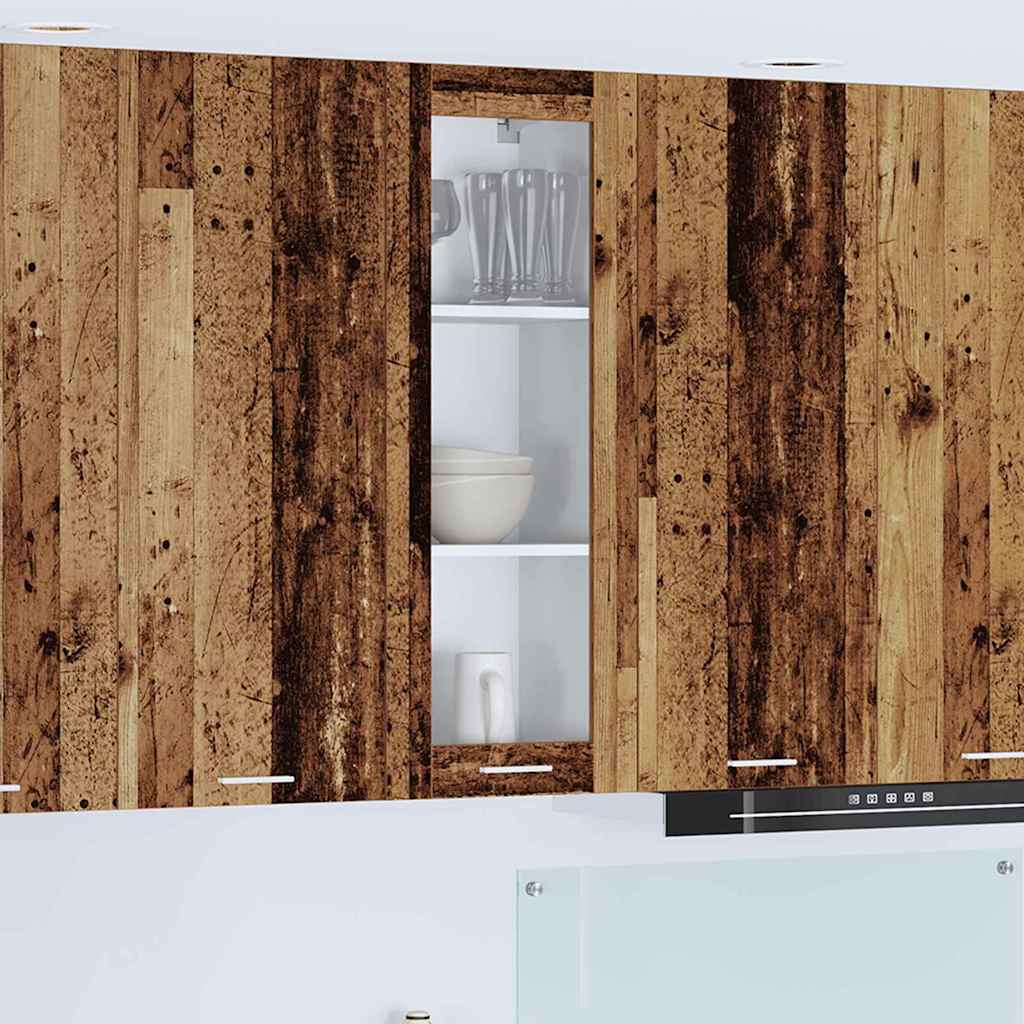Armadio pensile con porta Legno vecchio 40 x 31 x 100 cm | homemem39