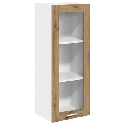 Armadio pensile con porta Rovere artigianale 40 x 31 x 100 cm | homemem39