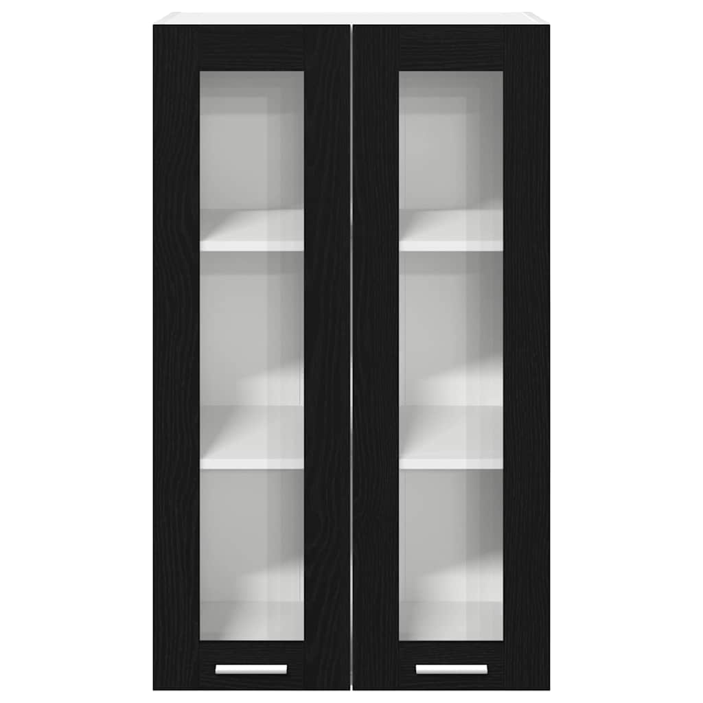 Armadio pensile con porta Riga Rovere Nero 60 x 31 x 100 cm | homemem39