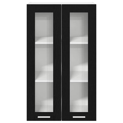 Armadio pensile con porta Riga Rovere Nero 60 x 31 x 100 cm | homemem39