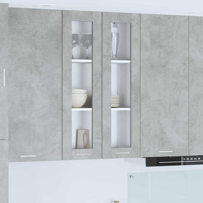 Armadio pensile con porta Grigio cemento 60 x 31 x 100 cm | homemem39