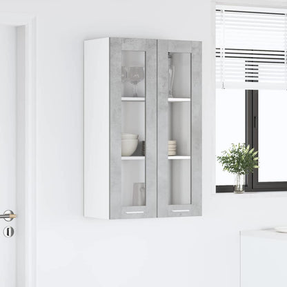 Armadio pensile con porta Grigio cemento 60 x 31 x 100 cm | homemem39