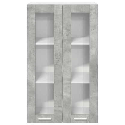 Armadio pensile con porta Grigio cemento 60 x 31 x 100 cm | homemem39