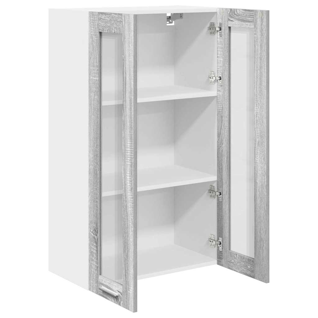 Armadio pensile con porta Grigio Sonoma 60 x 31 x 100 cm | homemem39