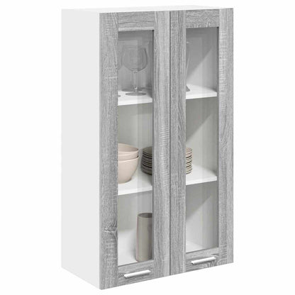 Armadio pensile con porta Grigio Sonoma 60 x 31 x 100 cm | homemem39