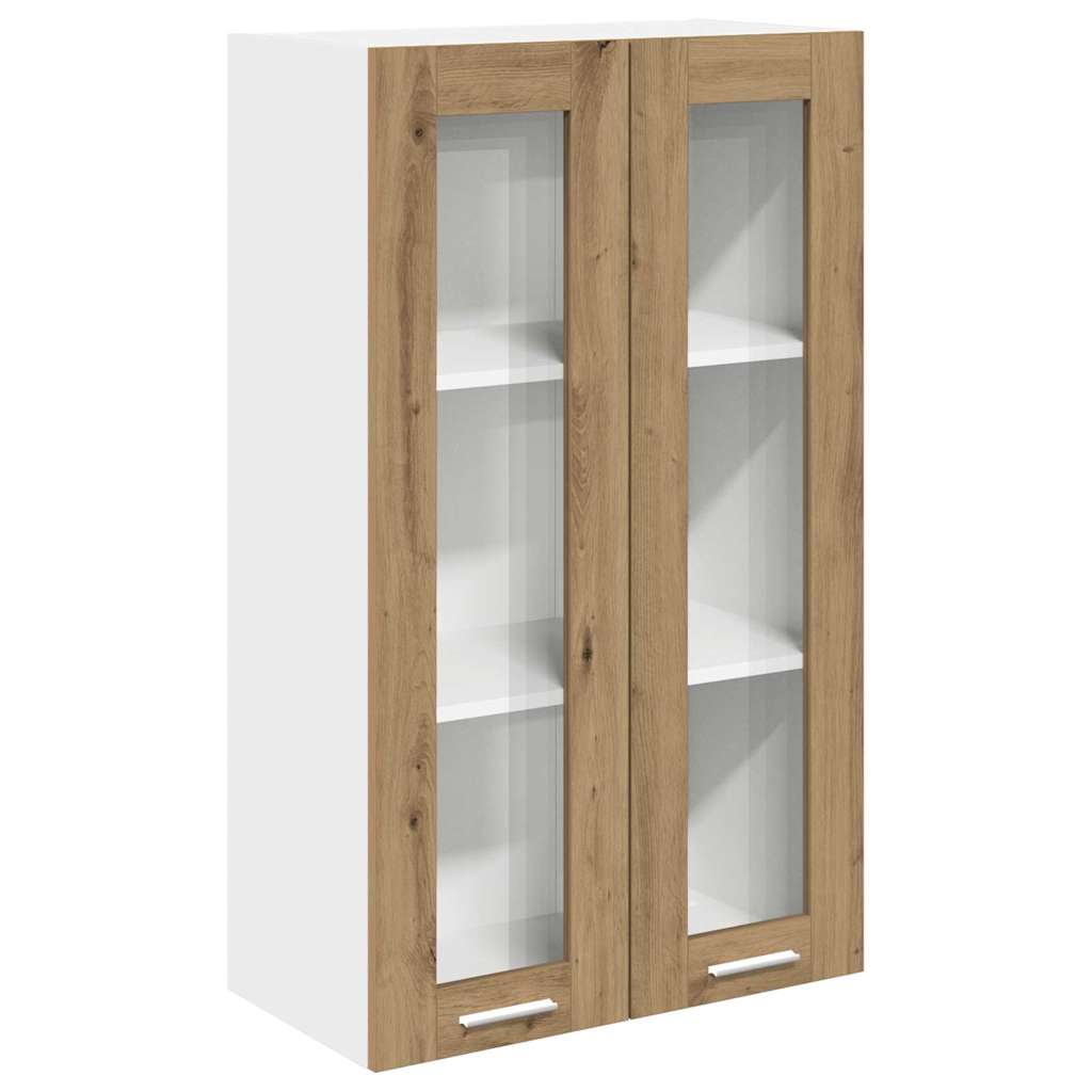 Armadio pensile con porta Rovere artigianale 60 x 31 x 100 cm | homemem39
