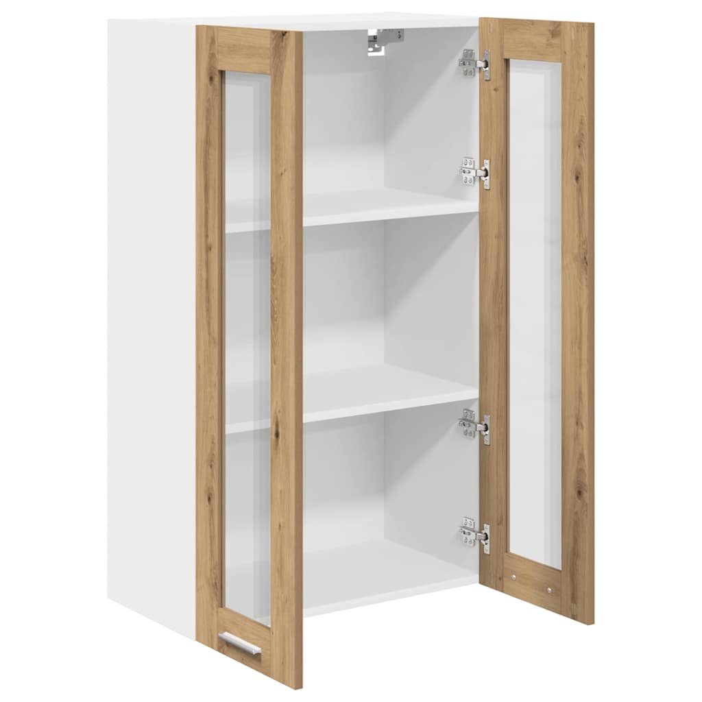 Armadio pensile con porta Rovere artigianale 60 x 31 x 100 cm | homemem39