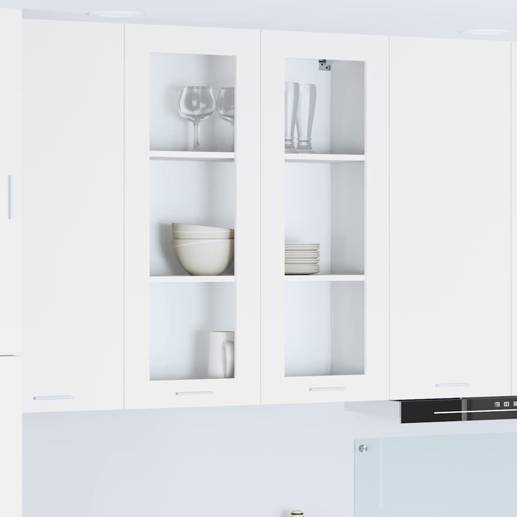 Armadio pensile Bianco 80 x 31 x 100 cm Legno multistrato | homemem39