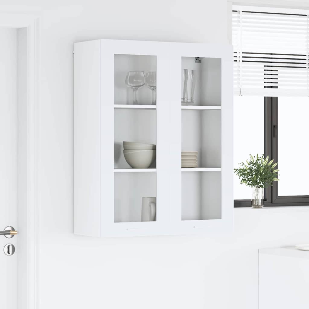 Armadio pensile Bianco 80 x 31 x 100 cm Legno multistrato | homemem39