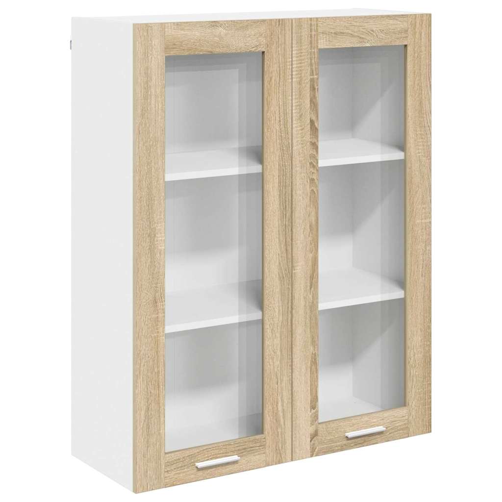 Armadio pensile con porta Rovere Sonoma 80 x 31 x 100 cm | homemem39