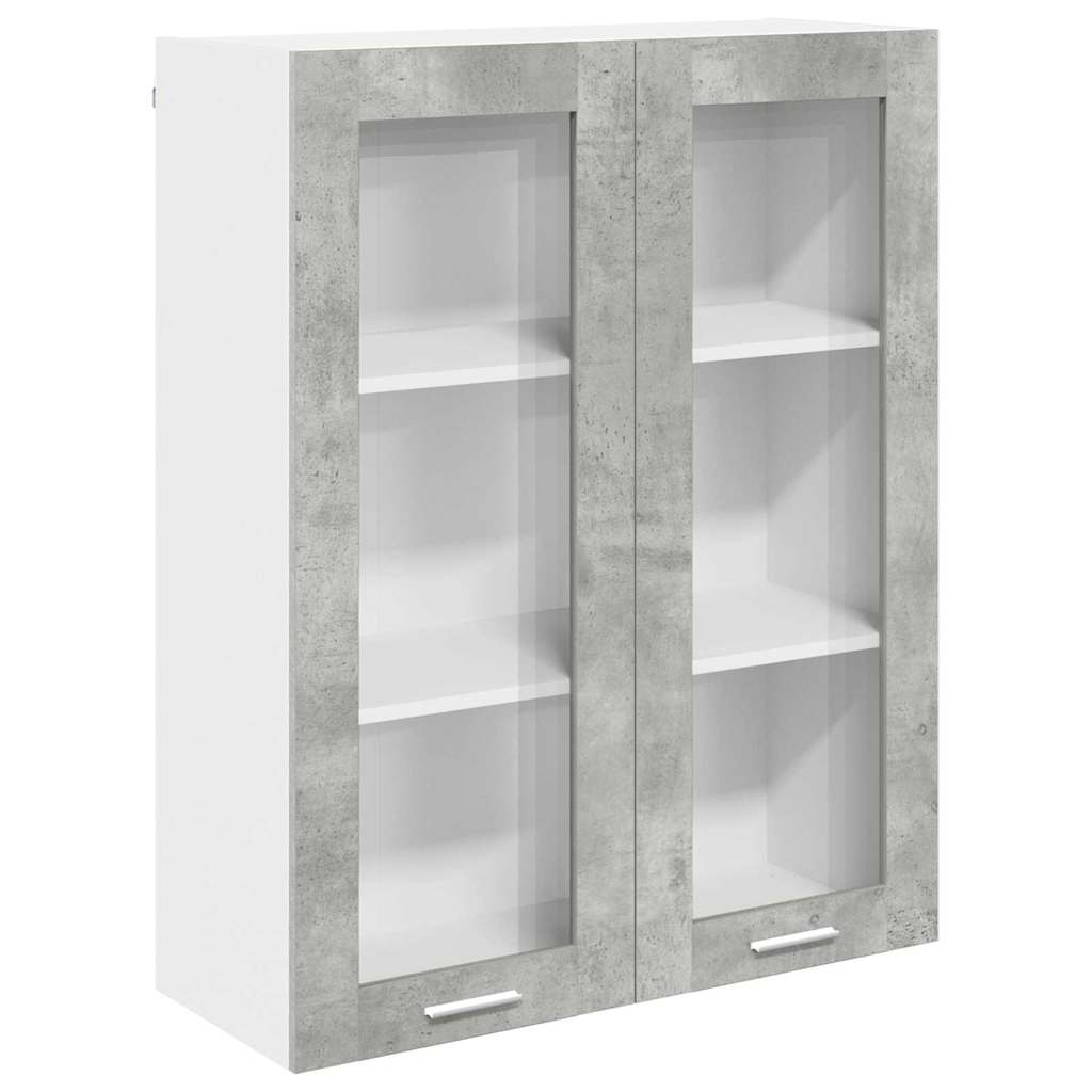 Armadio pensile con porta Grigio cemento 80 x 31 x 100 cm | homemem39