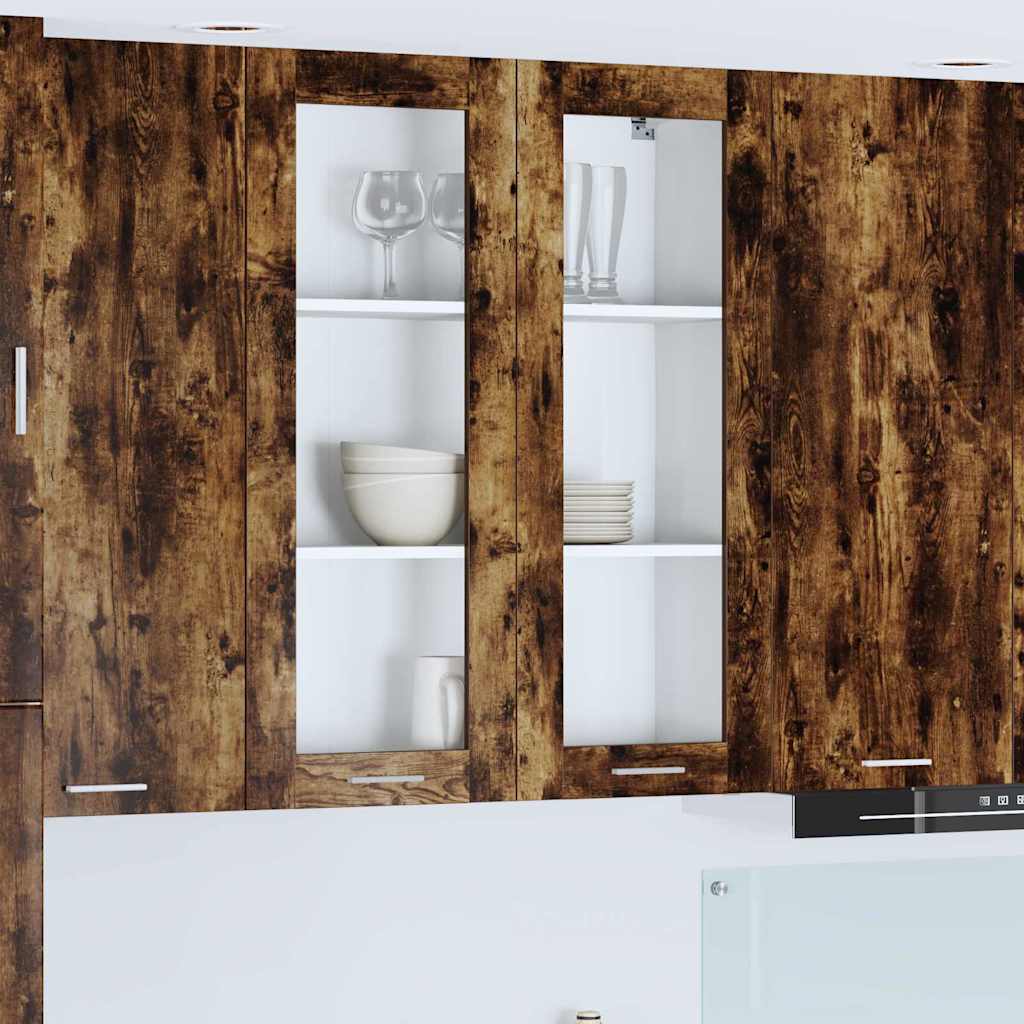 Armadio pensile Rovere fumé 80 x 31 x 100 cm Legno multistrato | homemem39