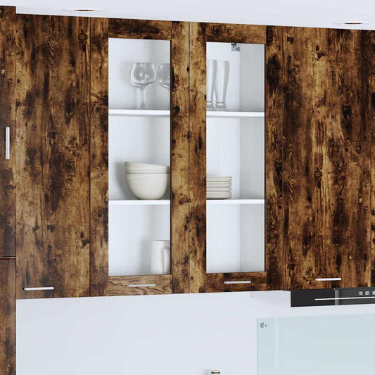Armadio pensile Rovere fumé 80 x 31 x 100 cm Legno multistrato | homemem39
