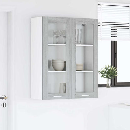 Armadio pensile con porta Grigio Sonoma 80 x 31 x 100 cm | homemem39
