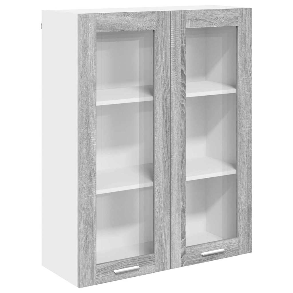 Armadio pensile con porta Grigio Sonoma 80 x 31 x 100 cm | homemem39