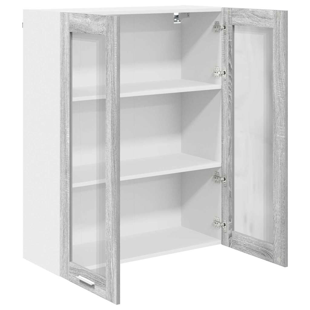 Armadio pensile con porta Grigio Sonoma 80 x 31 x 100 cm | homemem39
