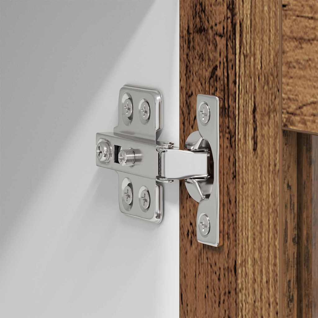 Armadio pensile con porta Legno vecchio 80 x 31 x 100 cm | homemem39