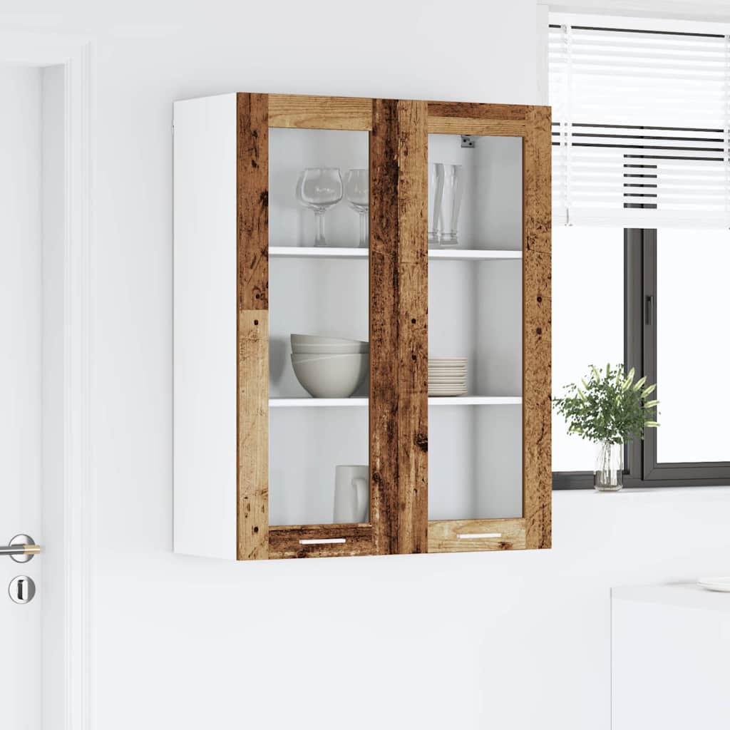 Armadio pensile con porta Legno vecchio 80 x 31 x 100 cm | homemem39