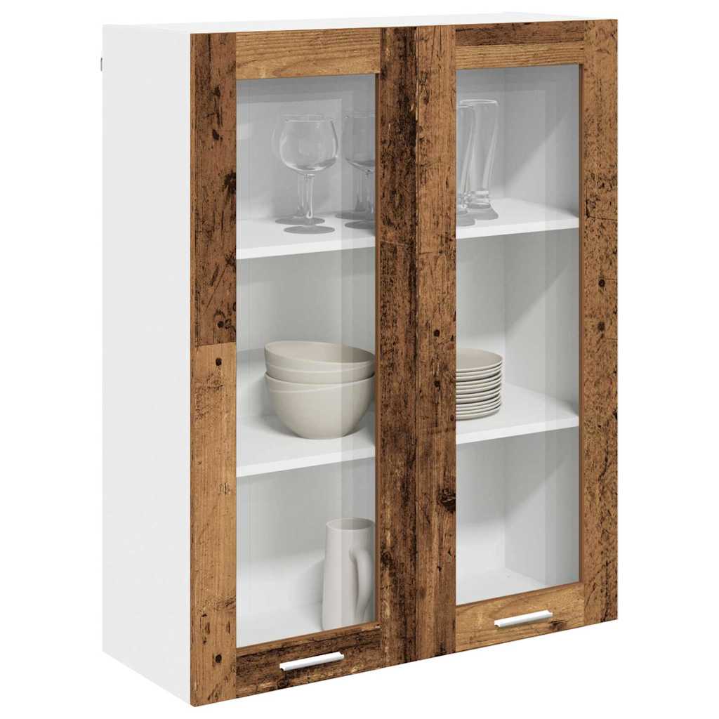 Armadio pensile con porta Legno vecchio 80 x 31 x 100 cm | homemem39