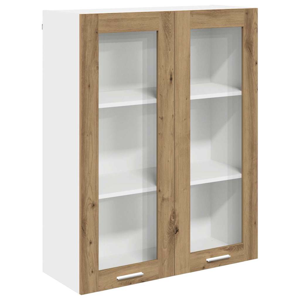 Armadio pensile con porta Rovere artigianale 80 x 31 x 100 cm | homemem39