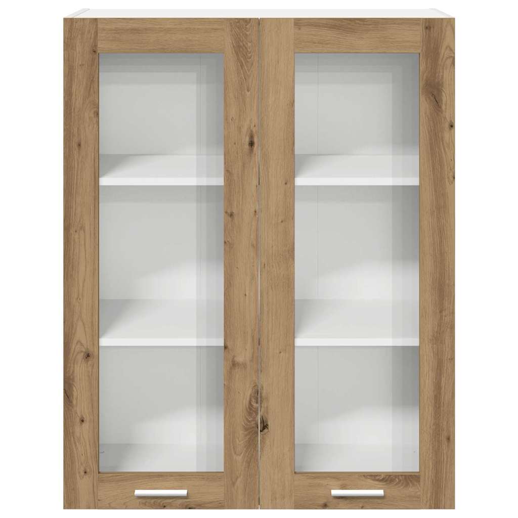 Armadio pensile con porta Rovere artigianale 80 x 31 x 100 cm | homemem39