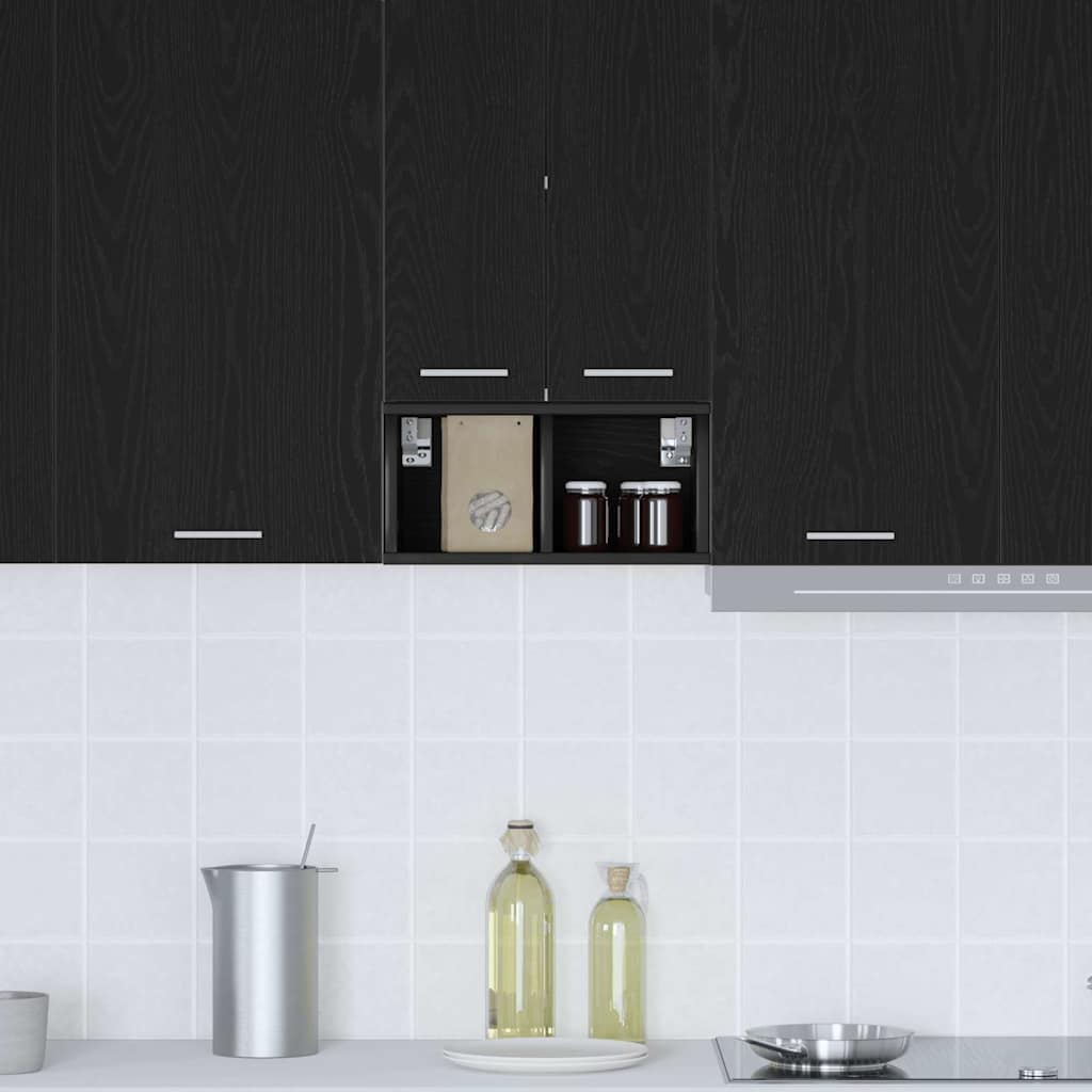 Armadio pensile Rovere Nero 20 x 29,5 x 40 cm Legno multistrato | homemem39