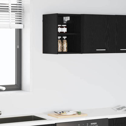 Armadio pensile Rovere Nero 30 x 29,5 x 40 cm Legno multistrato | homemem39