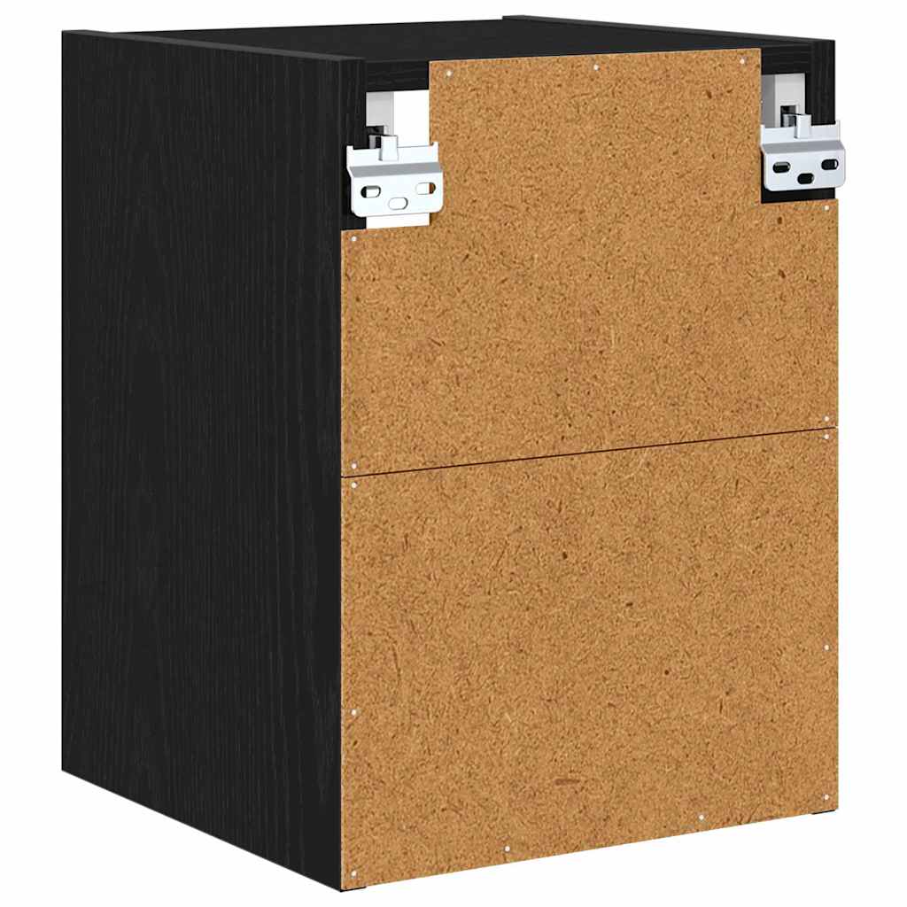 Armadio pensile Rovere Nero 30 x 29,5 x 40 cm Legno multistrato | homemem39