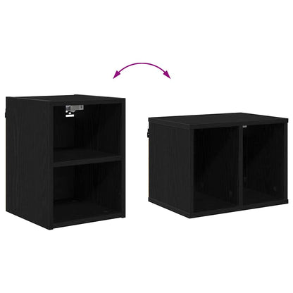 Armadio pensile Rovere Nero 30 x 29,5 x 40 cm Legno multistrato | homemem39