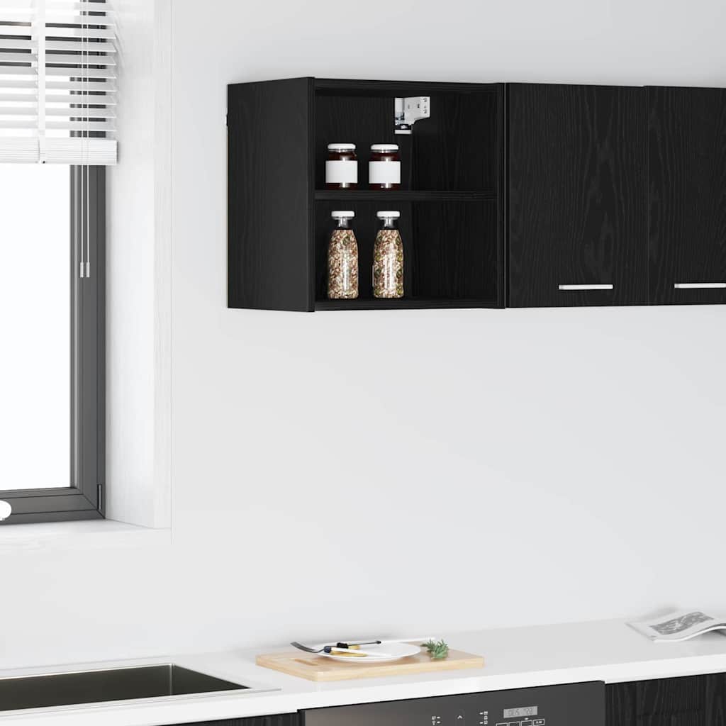 Armadio pensile Rovere Nero 40 x 29,5 x 40 cm Legno multistrato | homemem39