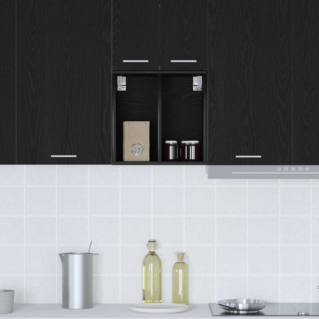 Armadio pensile Rovere Nero 40 x 29,5 x 40 cm Legno multistrato | homemem39