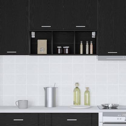 Armadio pensile Rovere Nero 30 x 29,5 x 80 cm Legno multistrato | homemem39