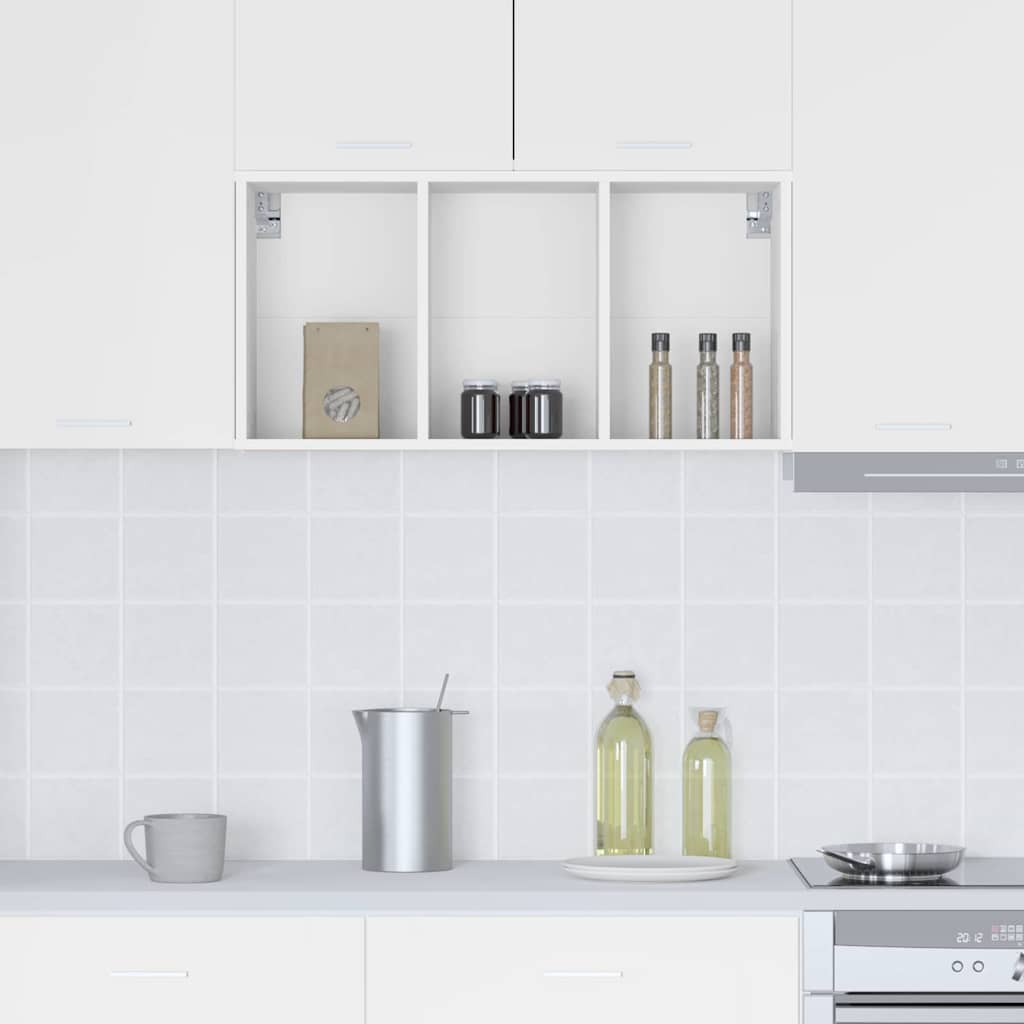 Armadio pensile Bianco 40 x 29,5 x 80 cm Legno multistrato | homemem39