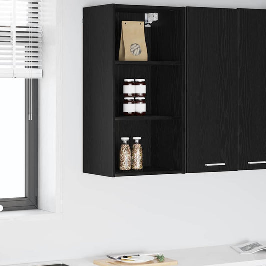 Armadio pensile Rovere Nero 40 x 29,5 x 80 cm Legno multistrato | homemem39