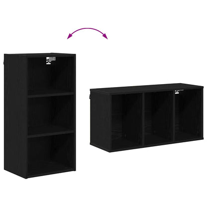 Armadio pensile Rovere Nero 40 x 29,5 x 80 cm Legno multistrato | homemem39