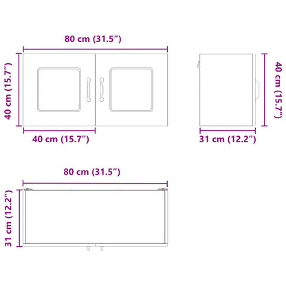 Pannello lavastoviglie Kalmar Legno vecchio 80 x 31 x 40 cm