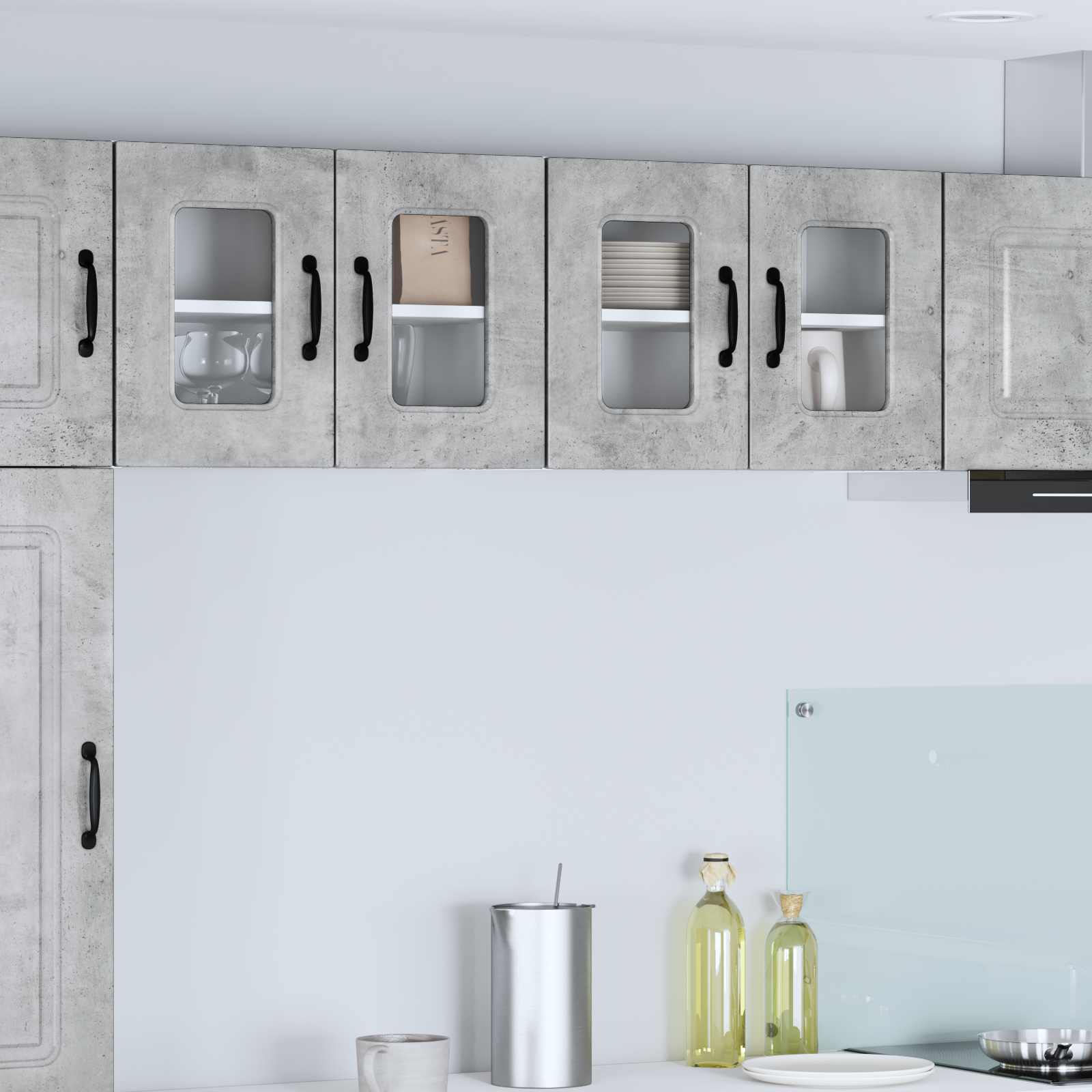 Pannello lavastoviglie Kalmar Grigio cemento 60 x 31 x 40 cm | homemem39