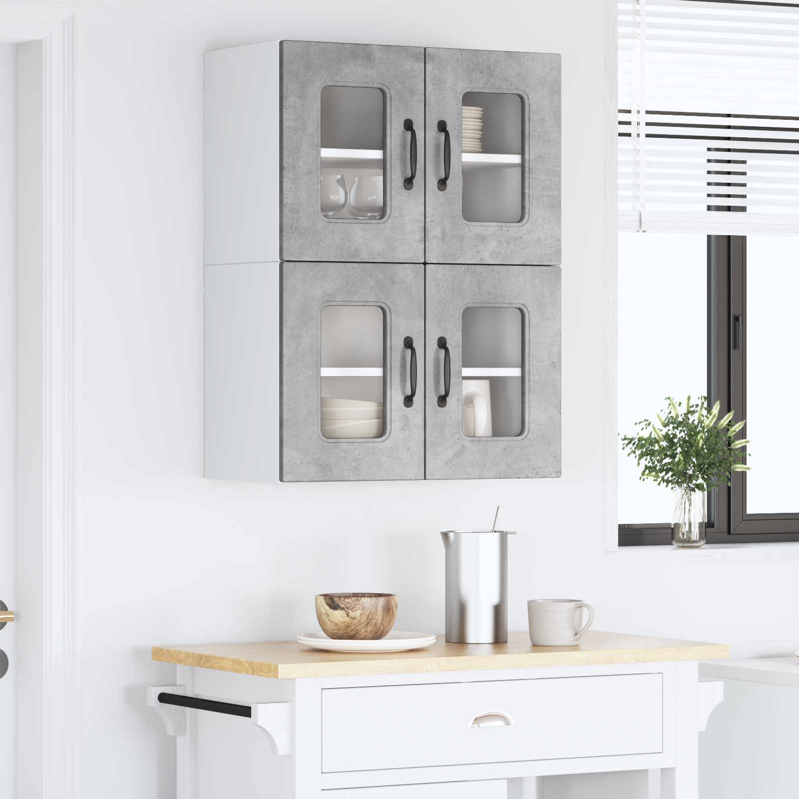 Pannello lavastoviglie Kalmar 2 pcs Grigio cemento | homemem39