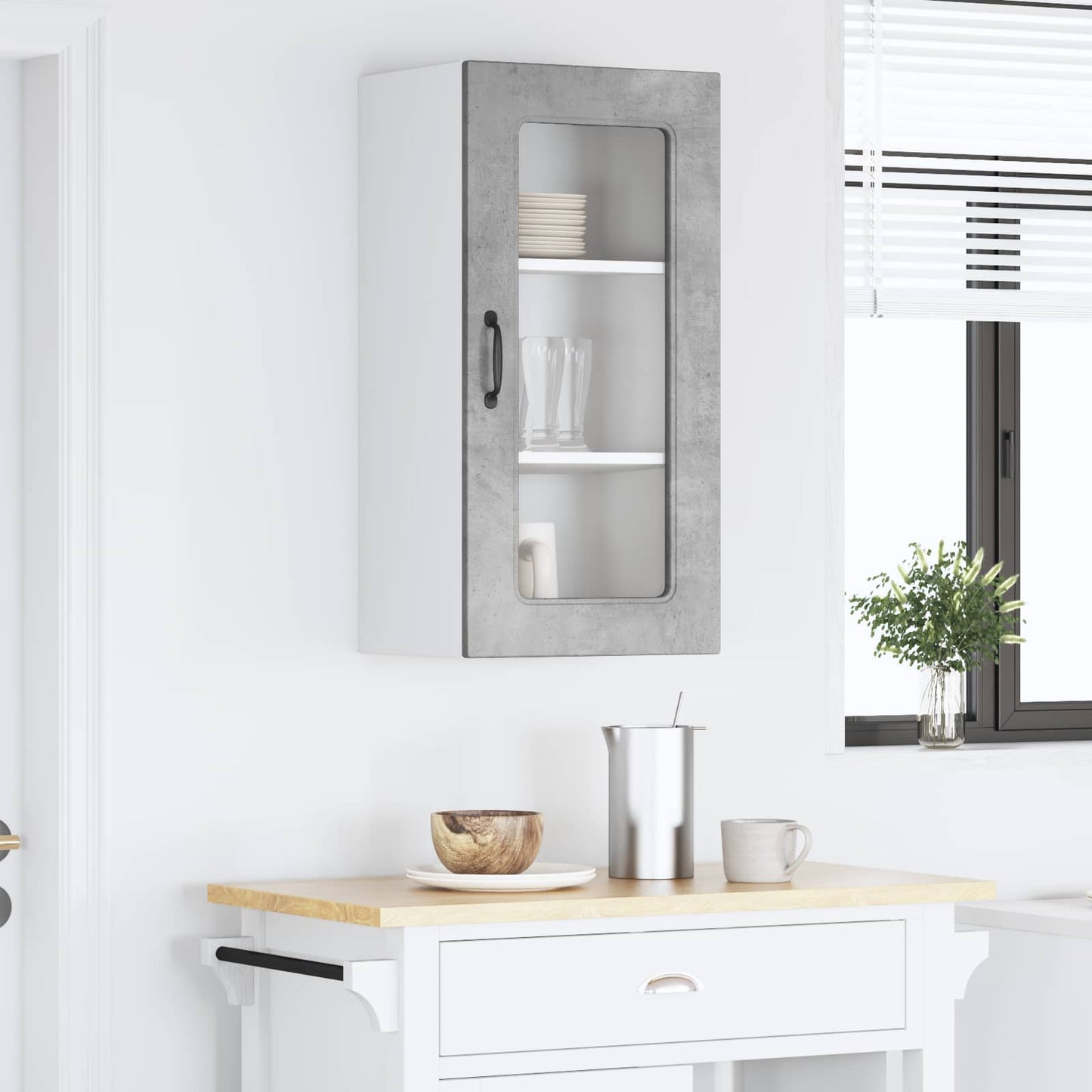 Pannello lavastoviglie Kalmar Grigio cemento 40 x 31 x 80 cm | homemem39